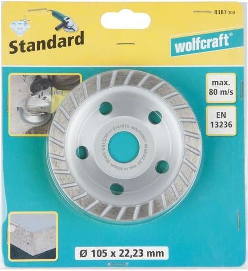 купить Диск отрезной Wolfcraft Disc piatra-oala cu diamant d105x22.2x7mm 8387000 в Кишинёве 