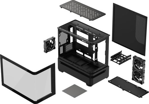 купить Корпус для ПК ASUS Prime AP202 ARGB Black no PSU, в Кишинёве 