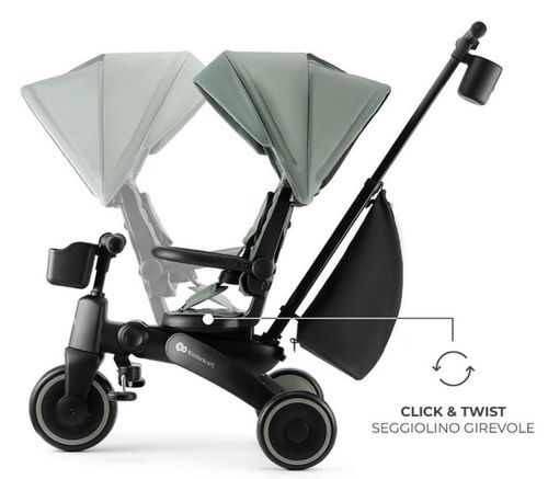 купить Велосипед-коляска KinderKraft Jazz 2 KRJAZZ02GRE0000 Green в Кишинёве 