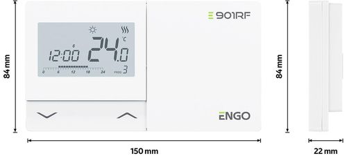 cumpără Termostat de cameră ENGO Controls E901RF, wireless, 5-35°C, programabil în Chișinău 