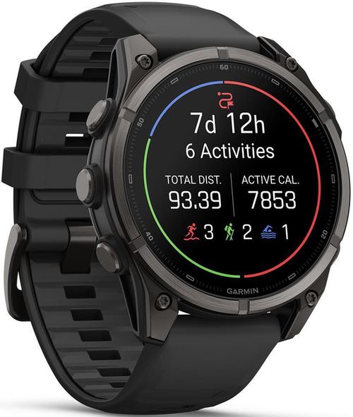 cumpără Ceas inteligent Garmin Fenix 9, 47mm, Carbon DLC, Black Band (010-04762-11) în Chișinău 