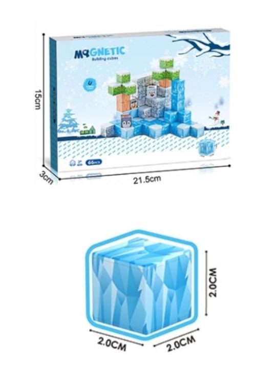 cumpără Set de construcție Essa CH1310 Set de construcție din cuburi magnetice, 66elem în Chișinău 