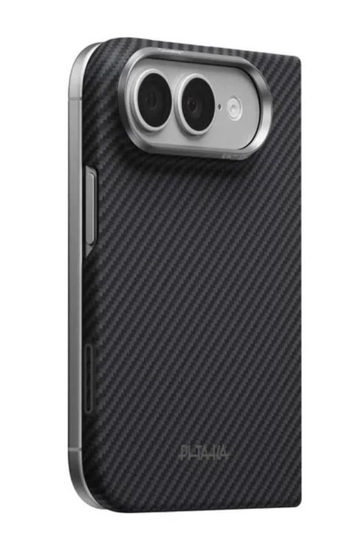 cumpără Husă pentru smartphone Pitaka Edge iPhone 18 Fold (Protectie spate) (Black Grey), KI1801F în Chișinău 