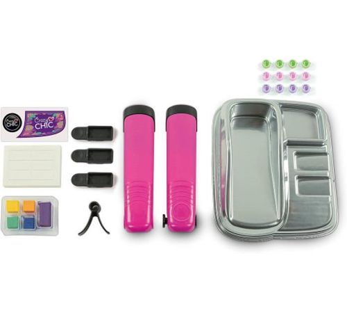 купить Набор для творчества Clementoni 1022-18750 Set cosmetica Hair play Crazy Chic в Кишинёве 