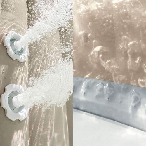 купить Бассейн надувной Intex 28464 Jacuzzi Calacatta Dual Zone Deluxe, 175x71cm, 795L, 4 persoane в Кишинёве 