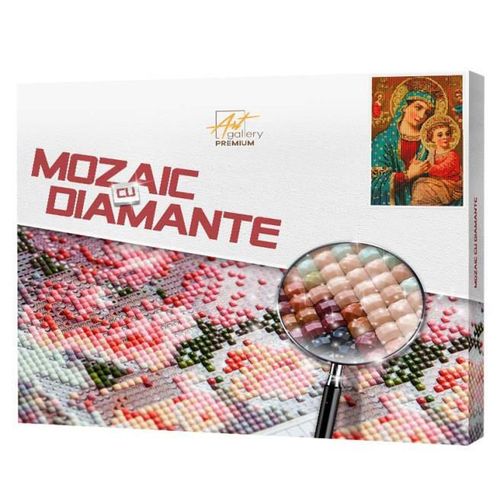 купить Картина по номерам Art Gallery QB205801 Mozaic cu diamante patrate 40x50cm Chipul Patimas al Maicii Domnului в Кишинёве 