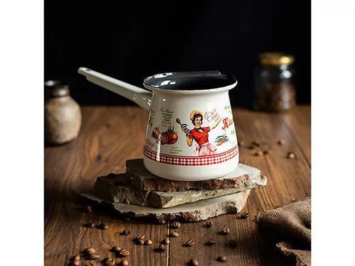 купить Турка для кофе Metalac 51695 Турка эмалированная Kitchen 0.4l, 4чашки в Кишинёве 