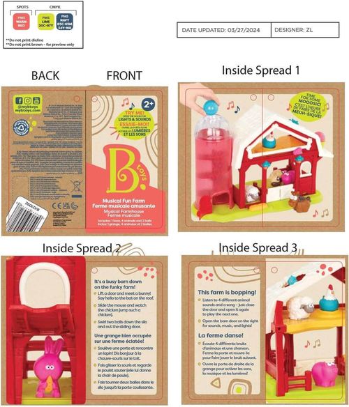 cumpără Jucărie Battat BX1990D Ferma Veselă cu Muzică, 57772 în Chișinău 