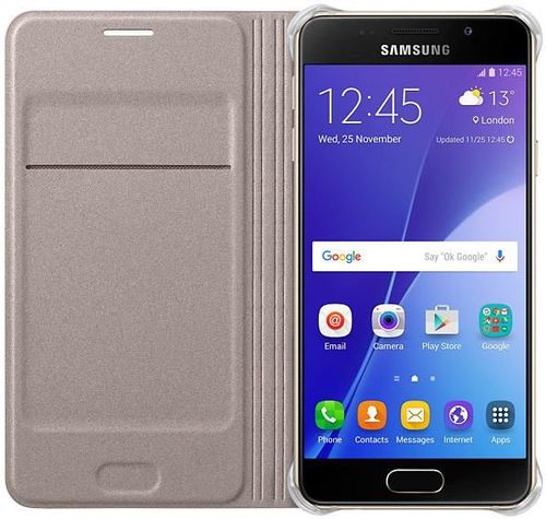 cumpără Husă pentru smartphone Samsung EF-WA310, Galaxy A3 2016, Flip Wallet, Gold în Chișinău 