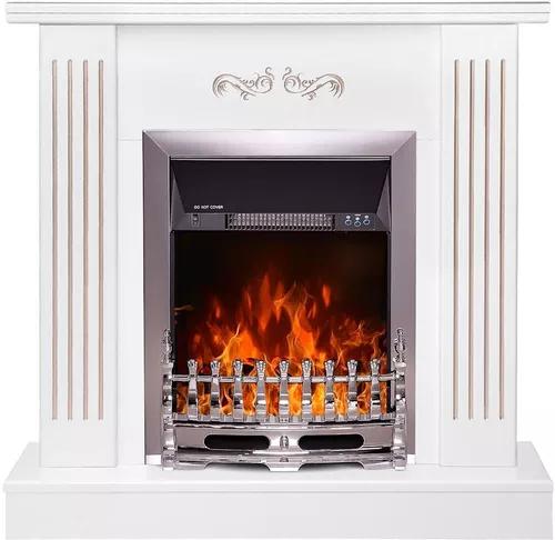 cumpără Șemineu electric ArtFlame Smile & Galileo silver, 905x940x265 mm, Alb în Chișinău 