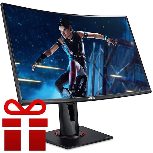 cumpără Monitor 27" ASUS TUF Gaming VG27VQ Curved Gaming Monitor WIDE 16:9, 0.311, 1ms, 165Hz, FreeSync&Adaptive-Sync, Contrast 3000:1, Speakers 2Wx2, 30 ~185 KHz (H) /48 ~165 Hz(V), 1920x1080 Full HD, HDMI/Display Port/Dual-link DVI-D, (monitor/монитор) în Chișinău 