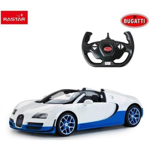 cumpără Jucărie cu telecomandă Rastar 70400 1:14 Bugatti Grand Sport Vitesse, alb/albastru, 61354 în Chișinău 