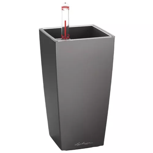 купить Цветочный горшок Lechuza Mini Cubi Premium 9, Charcoal в Кишинёве 