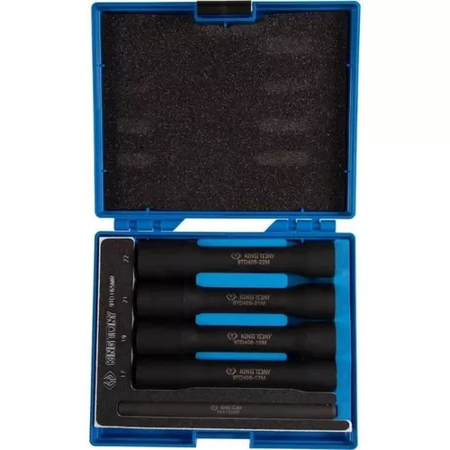 cumpără Set de tubulare, bite, duze King Tony 9TD165MR Set de chei tubulare pentru demontarea șuruburilor și piulițelor deteriorate, 17/19/21/22 mm în Chișinău 