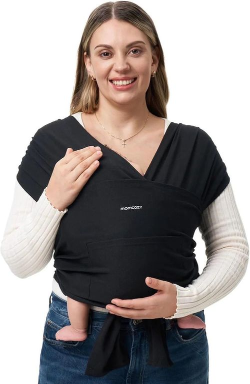 cumpără Marsupiu pentru copii Momcozy CR001-BL00NB-A Sling pentru purtarea bebelusilor Wrap Black în Chișinău 