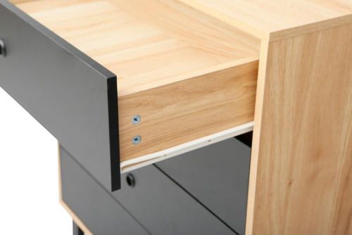 cumpără Comodă Deco Calvin 80x40x95H Stejar K10/Black în Chișinău 