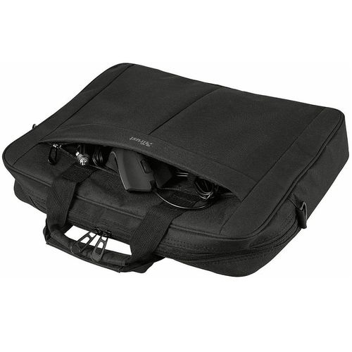 купить Trust NB bag 16" Primo Carry, large main compartment (385 x 315 mm) to fit most laptops with screens up to 16", Zippered front compartment for charger, smartphone, wallet etc, Black в Кишинёве 