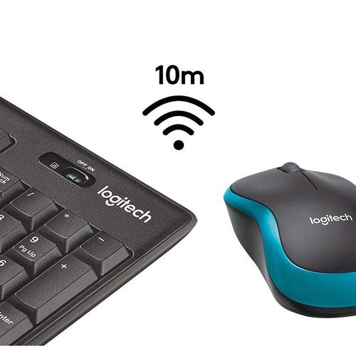 купить Клавиатура+мышь Logitech Wireless Desktop MK275 Black Wireless Keyboard + Mouse Combo, 2.4 GHz, 920-008535 (set fara fir tastatura+mouse/беспроводной комплект клавиатура+мышь) в Кишинёве 