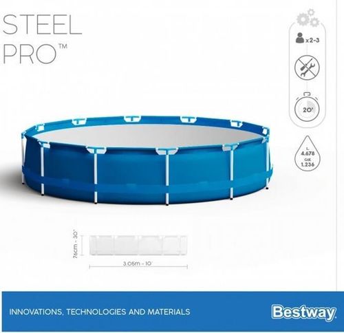cumpără Piscină cu cadru Bestway 56677BW Steel Pro 305x76cm, 4678L, carcas metal în Chișinău 