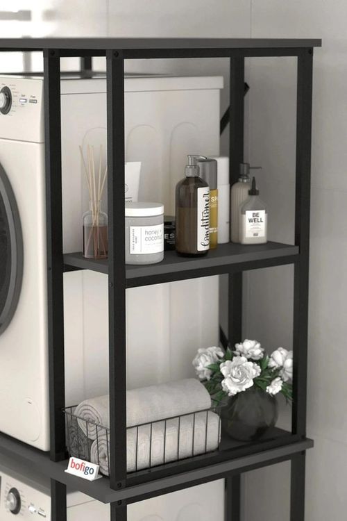 cumpără Accesoriu pentru baie Bofigo Стеллаж для стиральной машины 12-38-08 Anthracite în Chișinău 