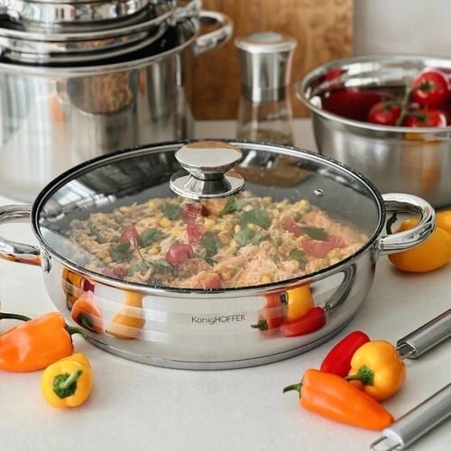 купить Набор посуды Konighoffer Набор посуды Bari Silver 8pcs в Кишинёве 