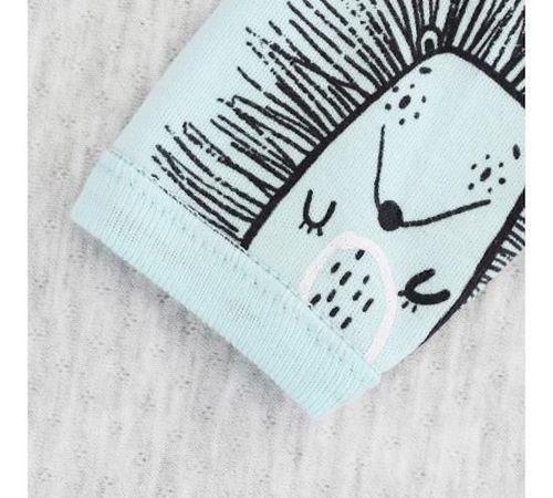 cumpără Haine pentru copii Minikin 242300374 Hedgehog Боди голубой с рисунком 6-9мес (74см) în Chișinău 