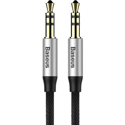 cumpără Cablu telefon mobil Baseus CAM30-CS1 Audio/AUX 3.5mm Male to 3.5mm Male, Nylon Braided,1.0m, Yiven, Black în Chișinău 