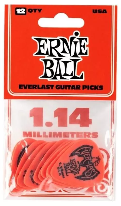 cumpără Accesoriu p/u instrumente muzicale Ernie Ball Everlast Pick Red 1.14 mm 12 Pack - Pene pentru Chitară în Chișinău 