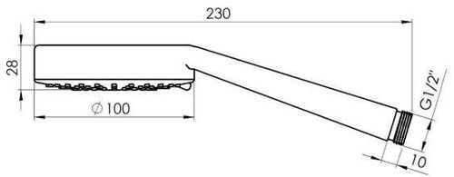 купить Душевая лейка Rubineta RAIN 622122 в Кишинёве 