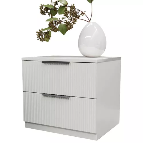 cumpără Noptieră Bayro Murano 550x500x450 МДФ 18мм Positano белый мат în Chișinău 
