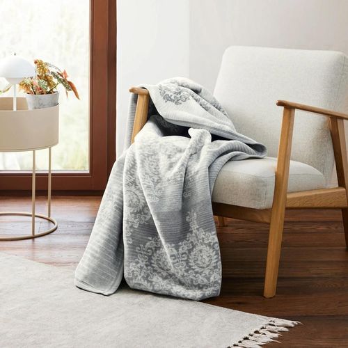 cumpără Textile de casă Ibena 3292/830 Jacquard Decke Mogila Grey în Chișinău 