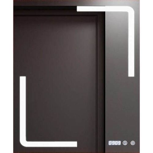 купить Зеркало для ванной Bayro Edge 700x800 LED touch, подогрев, часы, термометр в Кишинёве 