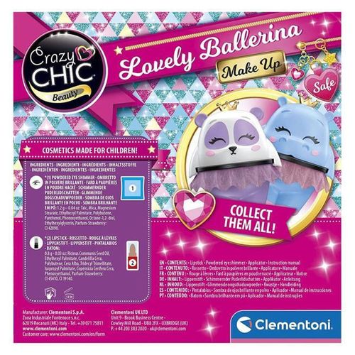 купить Набор для творчества Clementoni Trusa pentru machiaj BallerinaCrazy Chic (18688) в Кишинёве 