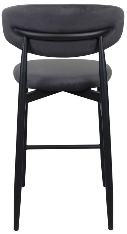 cumpără Scaun de bar Deco Bar Meridian Catifea Grey (HLR21)+Black Legs în Chișinău 