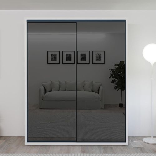 cumpără Dulap Bayro Parma Graphite 1800x2250x600 белый, купе în Chișinău 