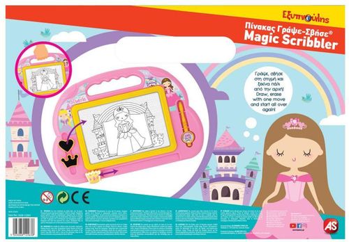 cumpără Set de creație As Kids 1028-12263 Tabla Magnetica De Desen Magic Scribbler Baby Princess în Chișinău 