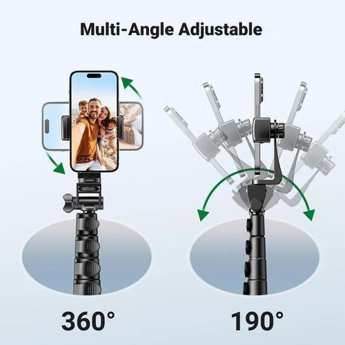 купить Штатив Ugreen 15609 Phone Tripod Selfie Stick with Bluetooth Remote Control, 170cm, Black в Кишинёве 