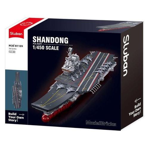 купить Конструктор Sluban B1189 Portavionul Shandong, 1413elem в Кишинёве 