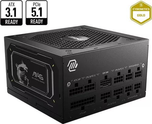 купить Блок питания для ПК MSI MAG A850GL PCIE5 II Black в Кишинёве 