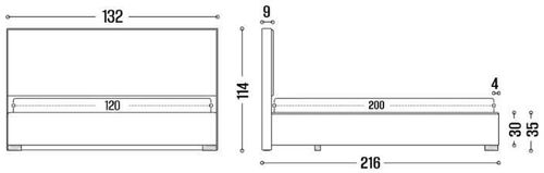 купить Кровать my-STYLE my-Nika 120x200 (P49D12M12) в Кишинёве 