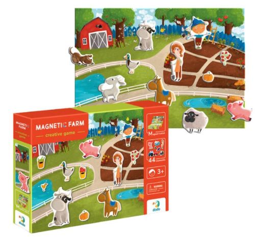 купить Настольная игра Dodo 200206 Joc magnetic Ferma + tablă magnetică, 44 elem. в Кишинёве 