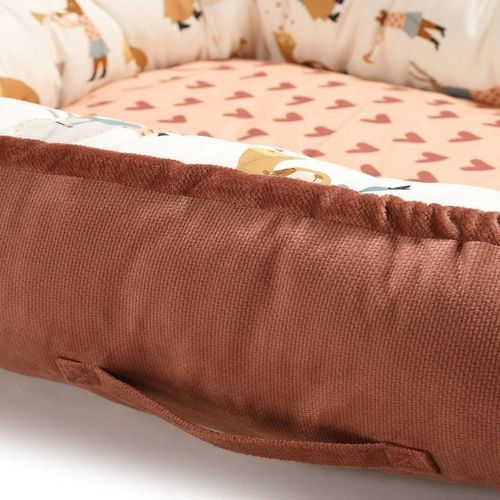 cumpără Cocon pentru bebelusi La Millou Velvet Collection - Heartbeat Pink Music - 110 X 70 Cm în Chișinău 