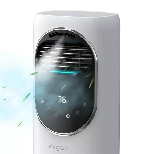 купить Охладитель воздуха EvoAir Briis Silver Black 4in1 (Aeroterma, Racitor, Umidificator, Sterilizator UV) (V4in1BRIISSILVER-RES) в Кишинёве 
