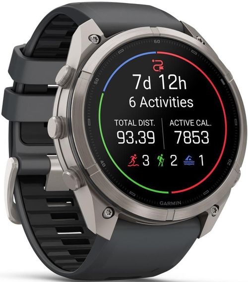 cumpără Ceas inteligent Garmin Fenix 9 Pro, 51mm, inReach,Ti w/Grpht/BkBnd (010-04337-21) în Chișinău 