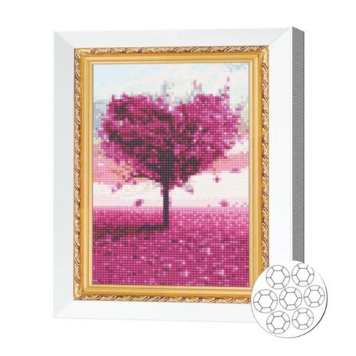 cumpără Tablou pe numere Art Gallery JS24782 Mozaic cu diamante 20x30cm Copac-inima în Chișinău 