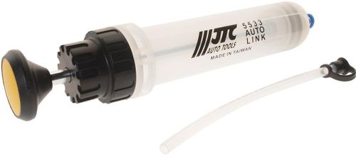 купить Насос для ГСМ JTC JTC-5533 Шприц плунжерный для тормозной жидкости, антифриза 200 мл. (полипропилен) в Кишинёве 