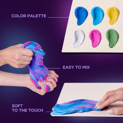 cumpără Set de creație Okto 10003 Tablou 3D cu plastilină ușoară 30x40сm, Nuferi în Chișinău 