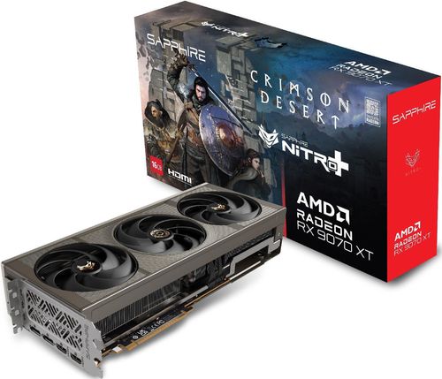 купить Видеокарта SAPPHIRE NITRO+ Radeon™ RX 9070 XT CRIMSON DESERT 16GB GDDR6 в Кишинёве 
