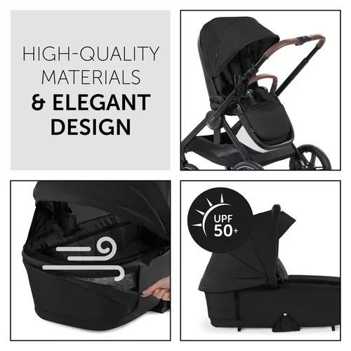 купить Детская коляска Hauck Carucior 2in1 Walk N Care Air Set Black в Кишинёве 