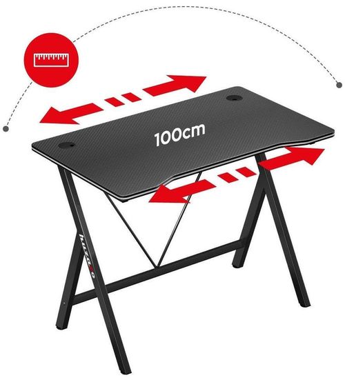 cumpără Masă pentru calculator Huzaro Hero 1.4 black în Chișinău 